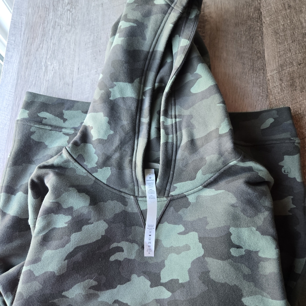 Lululemon Athletica Green Camouflage Hoodie